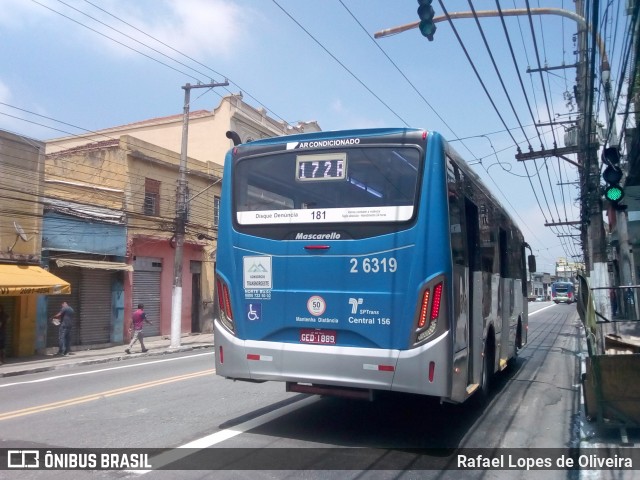 Transcooper > Norte Buss 2 6319 na cidade de São Paulo, São Paulo, Brasil, por Rafael Lopes de Oliveira. Número da foto: #6260252.