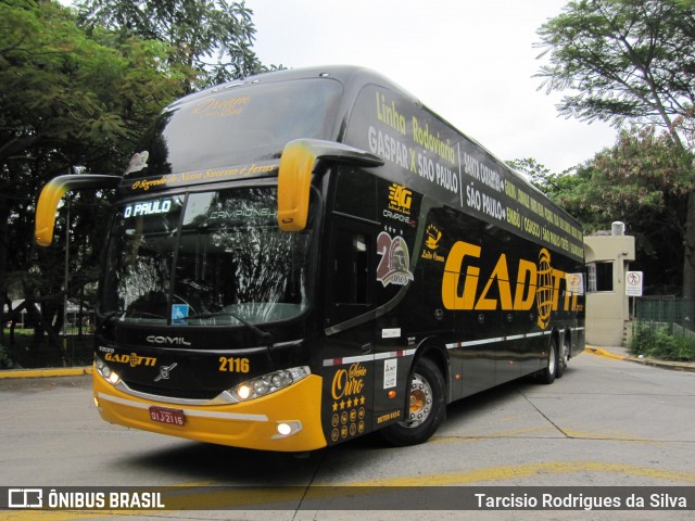 Auto Viação Gadotti 2116 na cidade de São Paulo, São Paulo, Brasil, por Tarcisio Rodrigues da Silva. ID da foto: 6297233.