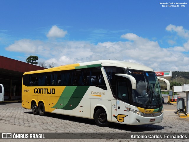 Empresa Gontijo de Transportes 18955 na cidade de João Monlevade, Minas Gerais, Brasil, por Antonio Carlos Fernandes. Número da foto: #6295857.