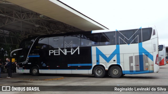 Empresa de Ônibus Nossa Senhora da Penha 58003 na cidade de Curitiba, Paraná, Brasil, por Reginaldo Levinski da Silva. ID da foto: 6295393.