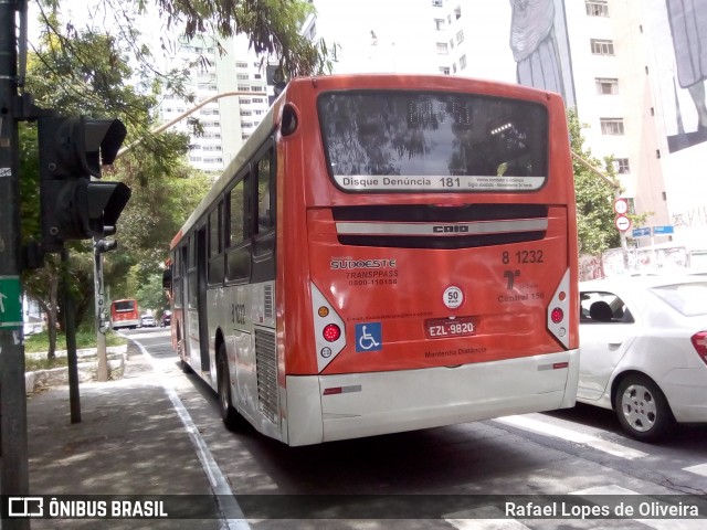 TRANSPPASS - Transporte de Passageiros 8 1232 na cidade de São Paulo, São Paulo, Brasil, por Rafael Lopes de Oliveira. ID da foto: 6295200.