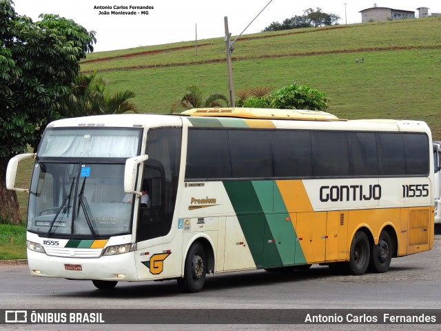 Empresa Gontijo de Transportes 11555 na cidade de João Monlevade, Minas Gerais, Brasil, por Antonio Carlos Fernandes. Número da foto: #6295863.
