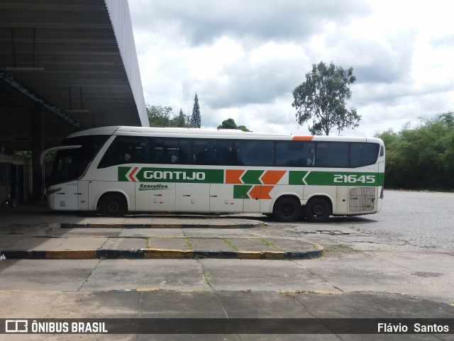 Empresa Gontijo de Transportes 21645 na cidade de Cruz das Almas, Bahia, Brasil, por Flávio  Santos. Número da foto: #6296061.