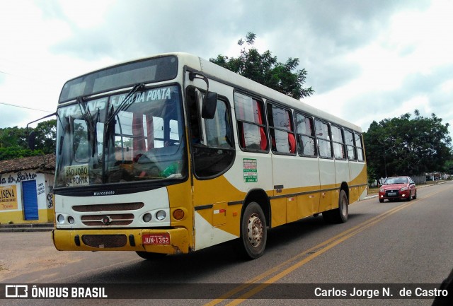 Ônibus Particulares JUN 1352 na cidade de São João da Ponta, Pará, Brasil, por Carlos Jorge N.  de Castro. Número da foto: #6295484.