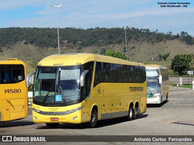 Viação Itapemirim 60785 na cidade de João Monlevade, Minas Gerais, Brasil, por Antonio Carlos Fernandes. ID da foto: 6295862.