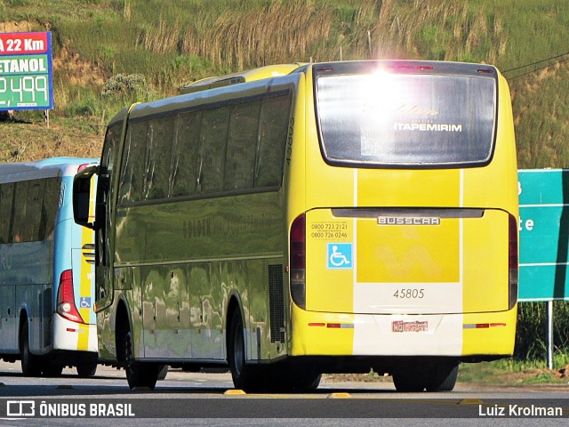 Viação Itapemirim 45805 na cidade de Juiz de Fora, Minas Gerais, Brasil, por Luiz Krolman. ID da foto: 6295323.