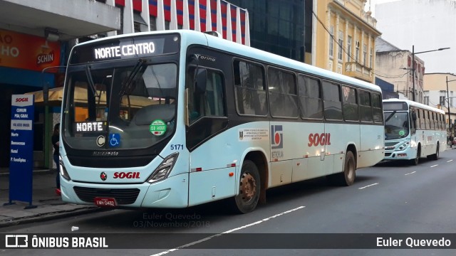 SOGIL - Sociedade de Ônibus Gigante Ltda. 5171 na cidade de Porto Alegre, Rio Grande do Sul, Brasil, por Euler Quevedo. ID da foto: 6297422.