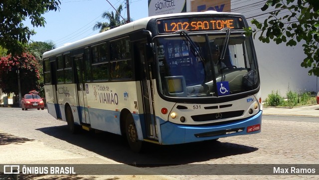 Empresa de Transporte Coletivo Viamão 531 na cidade de Viamão, Rio Grande do Sul, Brasil, por Max Ramos. ID da foto: 6296115.