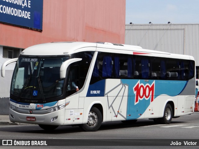 Auto Viação 1001 RJ 108.747 na cidade de Rio de Janeiro, Rio de Janeiro, Brasil, por João Victor. Número da foto: #6297021.