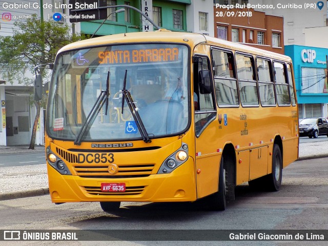 Cristo Rei > CCD Transporte Coletivo > SPE Via Mobilidade S/A DC853 na cidade de Curitiba, Paraná, Brasil, por Gabriel Giacomin de Lima. Número da foto: #6296148.