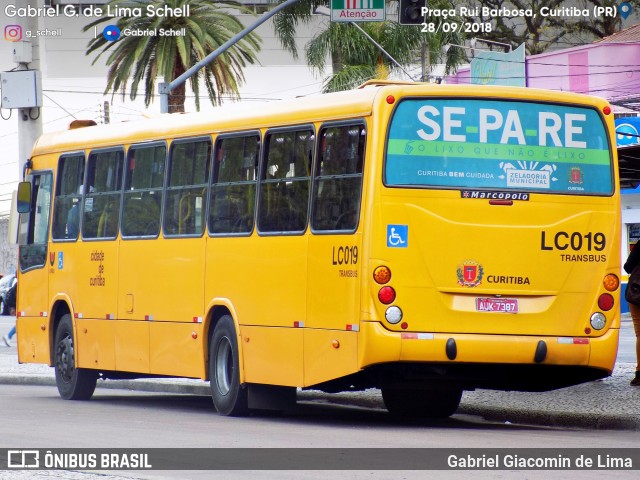 Araucária Transportes Coletivos LC019 na cidade de Curitiba, Paraná, Brasil, por Gabriel Giacomin de Lima. Número da foto: #6296139.