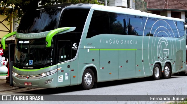Viação Garcia 7867 na cidade de Campos do Jordão, São Paulo, Brasil, por Fernando Júnior. Número da foto: #6297612.