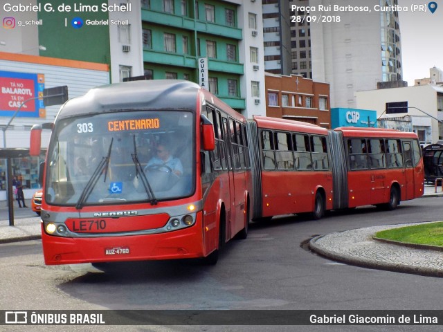Araucária Transportes Coletivos LE710 na cidade de Curitiba, Paraná, Brasil, por Gabriel Giacomin de Lima. Número da foto: #6298545.