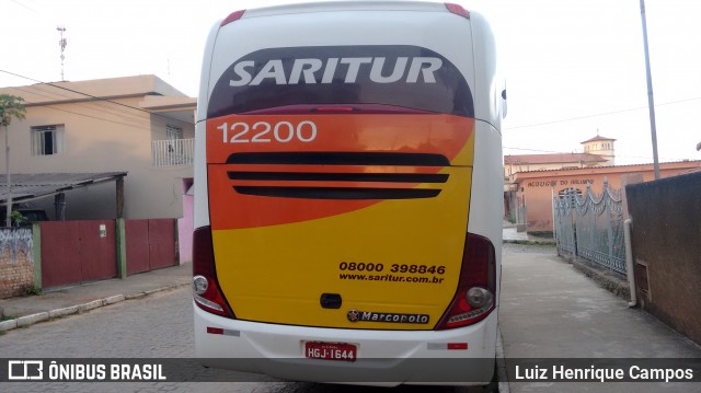 Saritur - Santa Rita Transporte Urbano e Rodoviário 12200 na cidade de Piedade dos Gerais, Minas Gerais, Brasil, por Luiz Henrique Campos. ID da foto: 6298251.