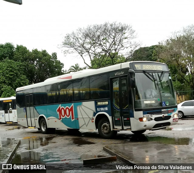 Auto Viação 1001 Rj 108.118 na cidade de Campos dos Goytacazes, Rio de Janeiro, Brasil, por Vinicius Pessoa da Silva Valadares. ID da foto: 6298938.