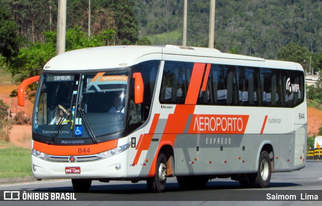 Viação Alvorada 844 na cidade de Guarapari, Espírito Santo, Brasil, por Saimom  Lima. ID da foto: 6297709.