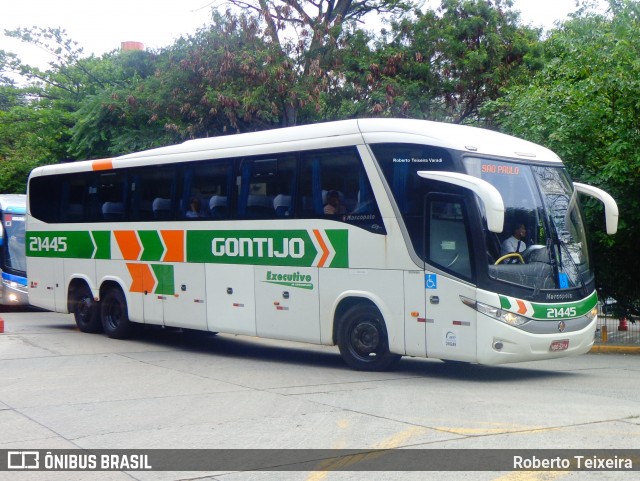 Empresa Gontijo de Transportes 21445 na cidade de São Paulo, São Paulo, Brasil, por Roberto Teixeira. ID da foto: 6299032.