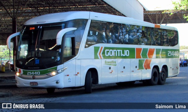 Empresa Gontijo de Transportes 21440 na cidade de Vitória, Espírito Santo, Brasil, por Saimom  Lima. ID da foto: 6297702.