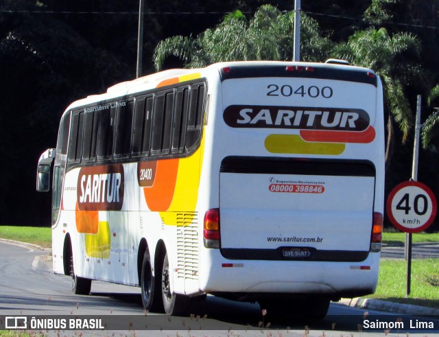 Saritur - Santa Rita Transporte Urbano e Rodoviário 20400 na cidade de Viana, Espírito Santo, Brasil, por Saimom  Lima. ID da foto: 6298378.