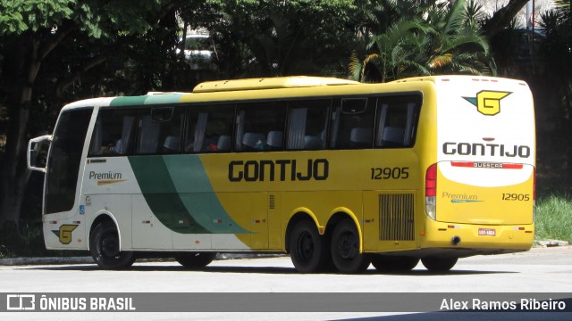 Empresa Gontijo de Transportes 12905 na cidade de Taubaté, São Paulo, Brasil, por Alex Ramos Ribeiro. ID da foto: 6299368.