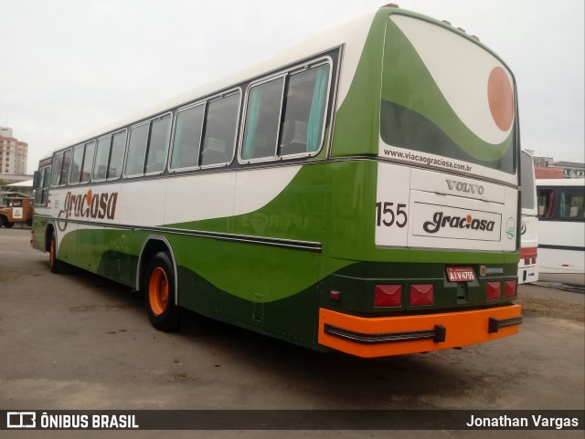 Viação Graciosa 155 na cidade de Porto Alegre, Rio Grande do Sul, Brasil, por Jonathan Vargas. ID da foto: 6298445.