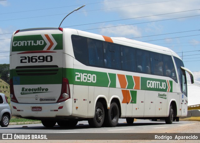 Empresa Gontijo de Transportes 21690 na cidade de Aparecida, São Paulo, Brasil, por Rodrigo  Aparecido. ID da foto: 6300531.