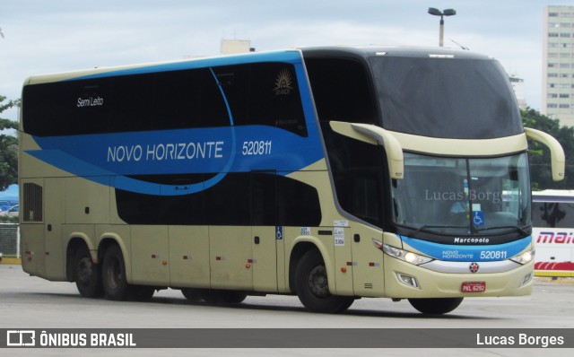 Viação Novo Horizonte 520811 na cidade de Goiânia, Goiás, Brasil, por Lucas Borges . ID da foto: 6299980.