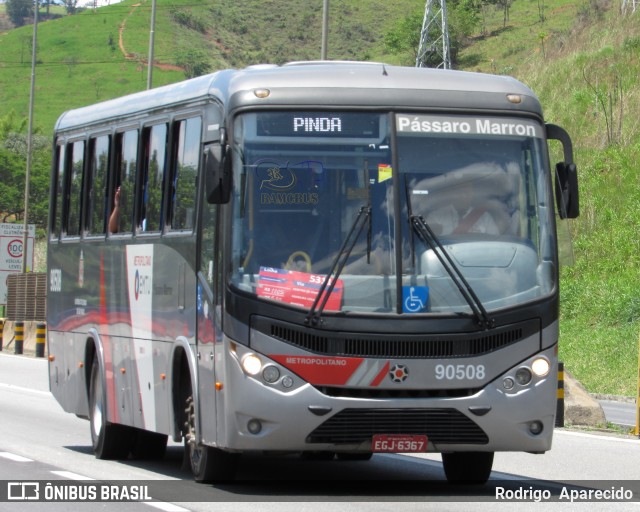 Empresa de Ônibus Pássaro Marron 90508 na cidade de Aparecida, São Paulo, Brasil, por Rodrigo  Aparecido. Número da foto: #6300511.