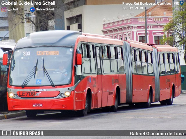 Araucária Transportes Coletivos LE709 na cidade de Curitiba, Paraná, Brasil, por Gabriel Giacomin de Lima. ID da foto: 6302262.