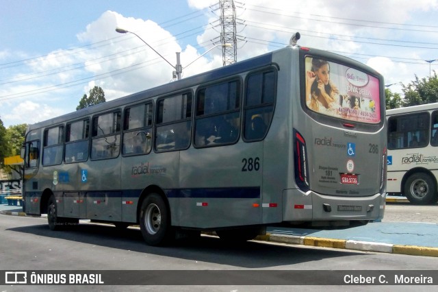 Radial Transporte Coletivo 286 na cidade de Poá, São Paulo, Brasil, por Cleber C.  Moreira. ID da foto: 6304669.