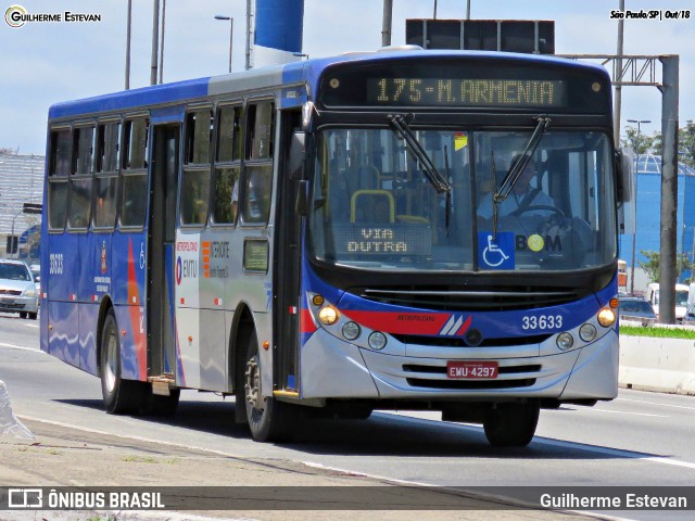 Guarulhos Transportes 33.633 na cidade de São Paulo, São Paulo, Brasil, por Guilherme Estevan. ID da foto: 6303763.