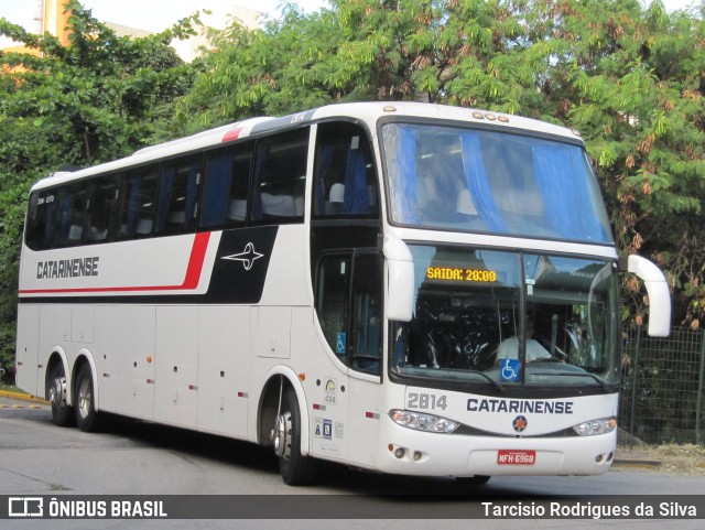 Auto Viação Catarinense 2814 na cidade de São Paulo, São Paulo, Brasil, por Tarcisio Rodrigues da Silva. ID da foto: 6305587.