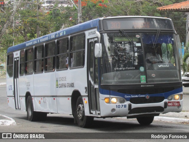 Viação Cabral e Santa Rosa - Consórcio Santa Maria 1078 na cidade de Campina Grande, Paraíba, Brasil, por Rodrigo Fonseca. Número da foto: #6305690.