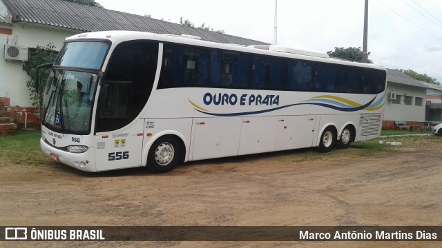 Viação Ouro e Prata 556 na cidade de Alegrete, Rio Grande do Sul, Brasil, por Marco Antônio Martins Dias. ID da foto: 6306431.