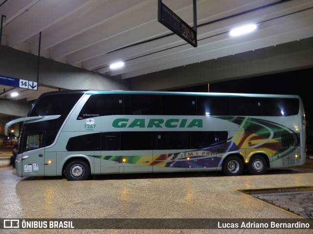 Viação Garcia 7267 na cidade de Araraquara, São Paulo, Brasil, por Lucas Adriano Bernardino. Número da foto: #6305746.