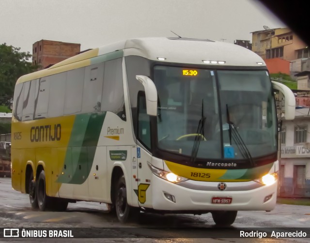 Empresa Gontijo de Transportes 18125 na cidade de Conselheiro Lafaiete, Minas Gerais, Brasil, por Rodrigo  Aparecido. Número da foto: #6305384.