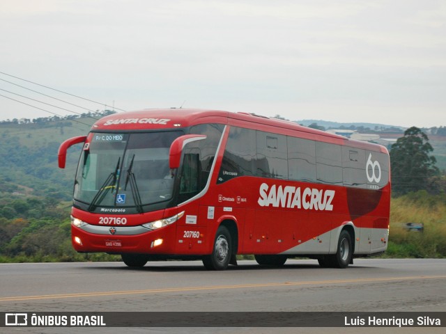 Viação Santa Cruz 207160 na cidade de Varginha, Minas Gerais, Brasil, por Luis Henrique Silva. ID da foto: 6306590.