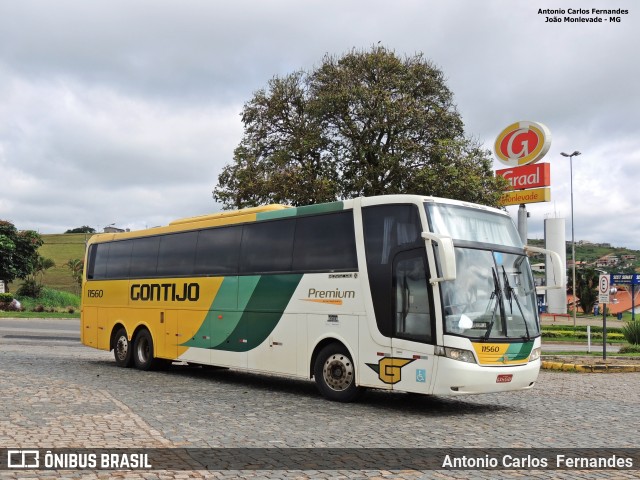 Empresa Gontijo de Transportes 11560 na cidade de João Monlevade, Minas Gerais, Brasil, por Antonio Carlos Fernandes. Número da foto: #6307622.