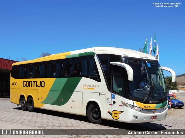 Empresa Gontijo de Transportes 18810 na cidade de João Monlevade, Minas Gerais, Brasil, por Antonio Carlos Fernandes. Número da foto: #6307607.