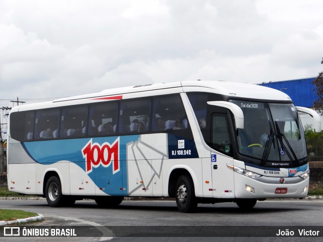 Auto Viação 1001 RJ 108.242 na cidade de Resende, Rio de Janeiro, Brasil, por João Victor. ID da foto: 6308917.