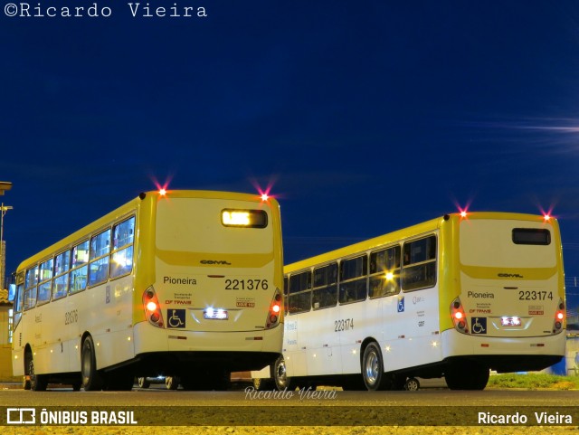 Viação Pioneira 221376 na cidade de Santa Maria, Distrito Federal, Brasil, por Ricardo Vieira. Número da foto: #6307082.