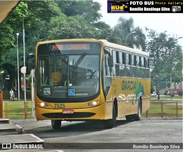 Viação Garcia 7525 na cidade de Rolândia, Paraná, Brasil, por Romílio Busólogo Silva . Número da foto: #6310794.