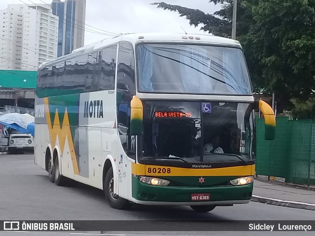 Viação Motta 80208 na cidade de Brasil, por Sidcley Lourenço. ID da foto: 6310257.