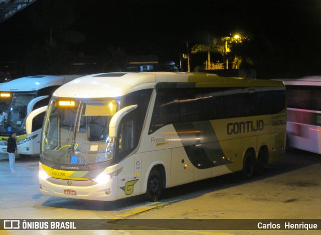 Empresa Gontijo de Transportes 18075 na cidade de Paraíba do Sul, Rio de Janeiro, Brasil, por Carlos  Henrique. Número da foto: #6309528.