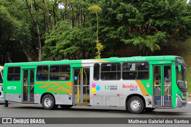 BBTT - Benfica Barueri Transporte e Turismo 00729 na cidade de São Paulo, São Paulo, Brasil, por Matheus Gabriel dos Santos. ID da foto: 6311435.