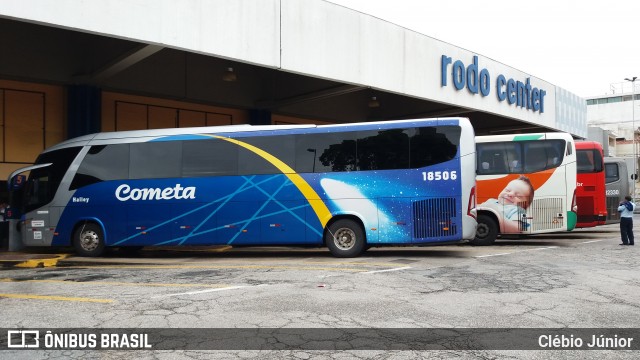 Viação Cometa 18506 na cidade de Sorocaba, São Paulo, Brasil, por Clébio Júnior. ID da foto: 6312212.