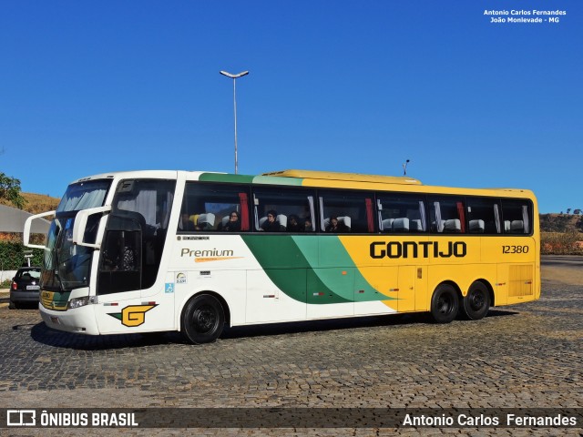 Empresa Gontijo de Transportes 12380 na cidade de João Monlevade, Minas Gerais, Brasil, por Antonio Carlos Fernandes. ID da foto: 6311745.