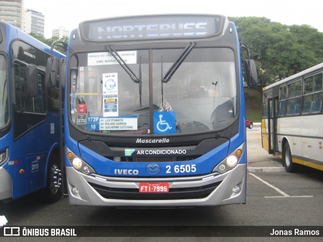 Transcooper > Norte Buss 2 6505 na cidade de São Paulo, São Paulo, Brasil, por Jonas Ramos. ID da foto: 6312624.