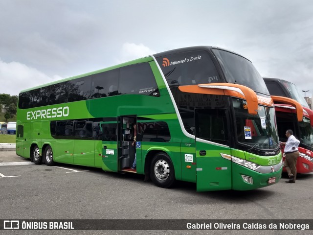 Expresso Transporte e Turismo Ltda. 3100 na cidade de São Paulo, São Paulo, Brasil, por Gabriel Oliveira Caldas da Nobrega. Número da foto: #6315180.