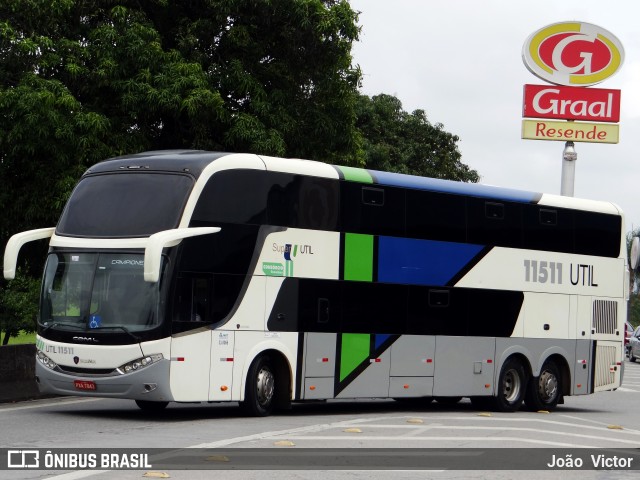 UTIL - União Transporte Interestadual de Luxo 11511 na cidade de Resende, Rio de Janeiro, Brasil, por João Victor. ID da foto: 6315569.